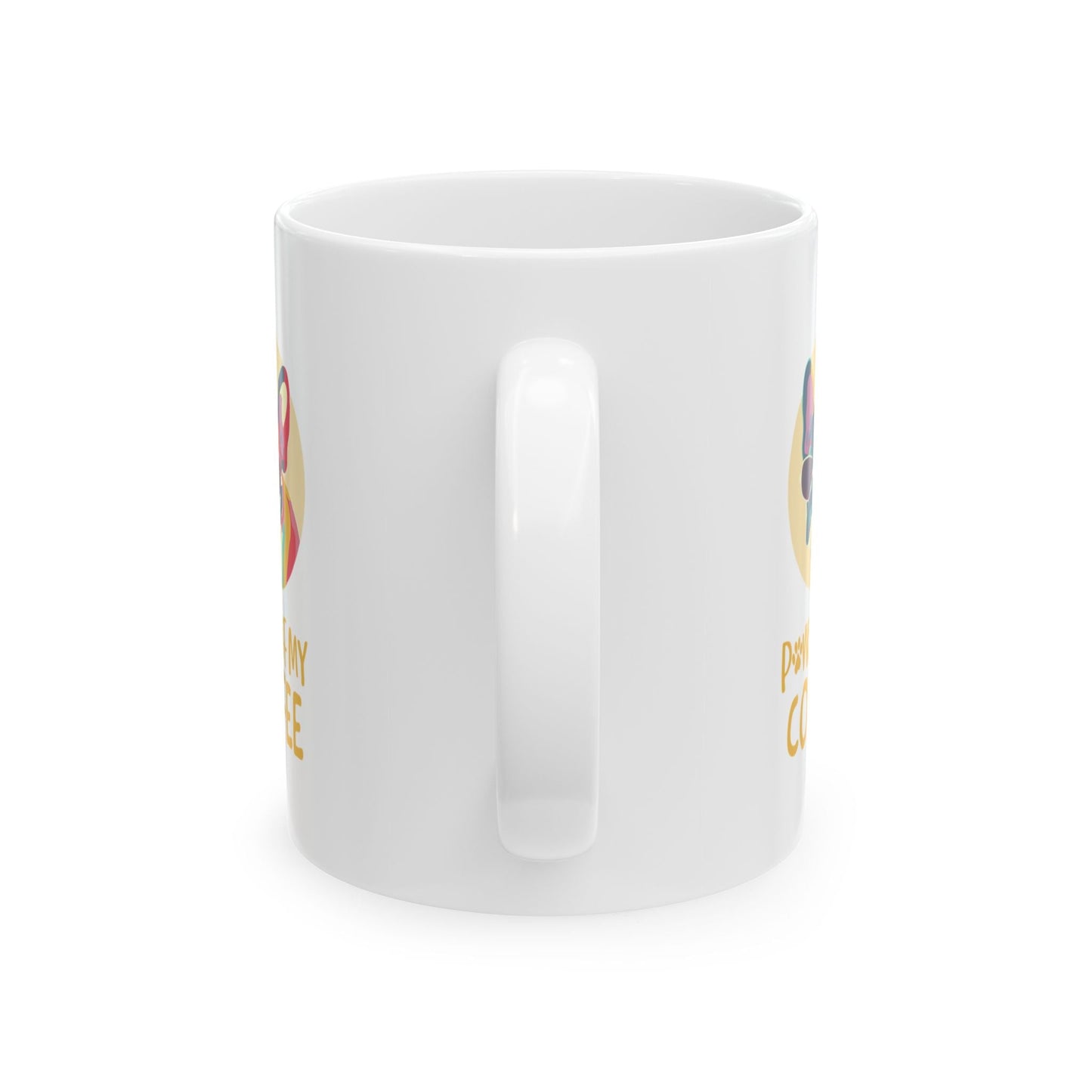 French bulldog won't let go of my coffee - Ceramic Mug